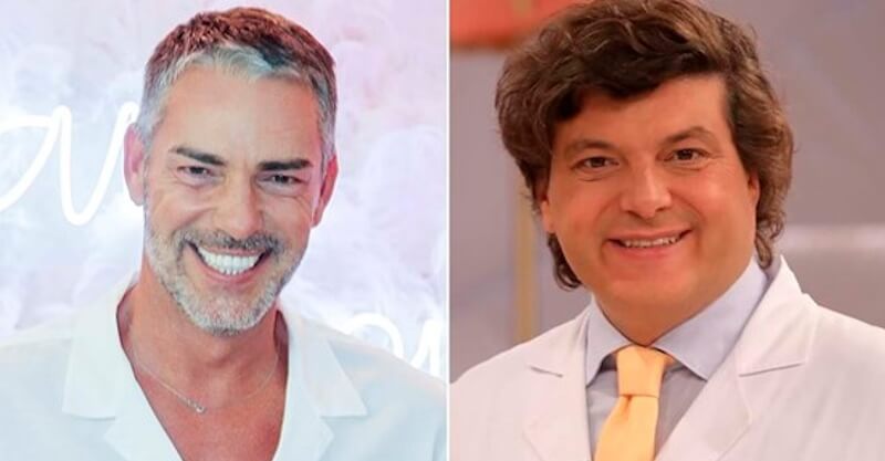 João Espírito Santo, dentista dos famosos, e Cláudio Ramos, apresentador da TVI.