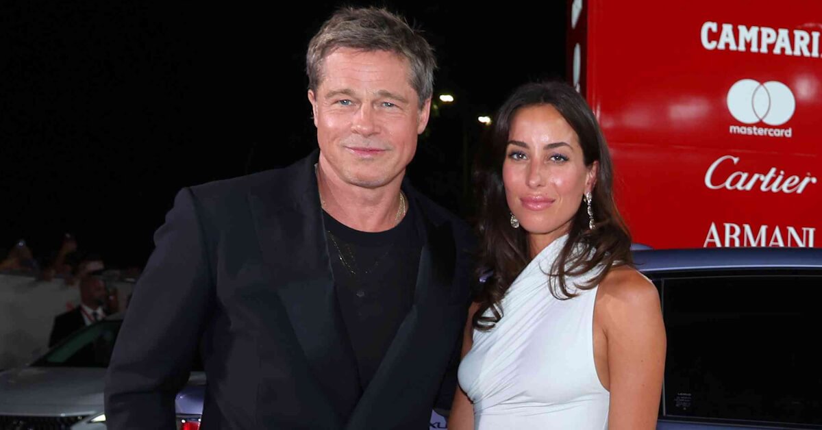 Brad Pitt ao lado da sua nova namorada Ines de Ramon.