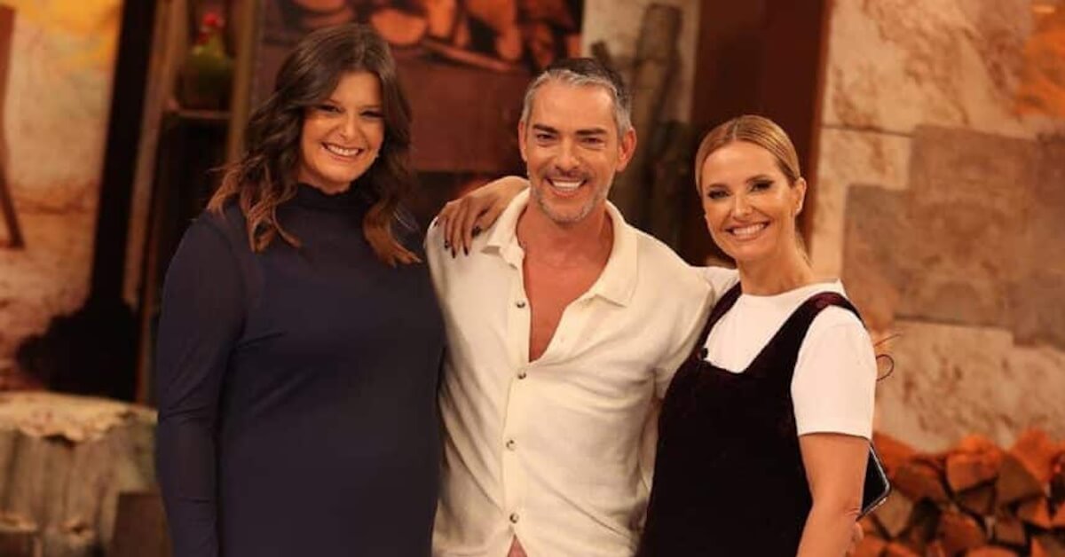 Cristina Ferreira, Cláudio Ramos e Maria Botelho Moniz, apresentadores de televisão.