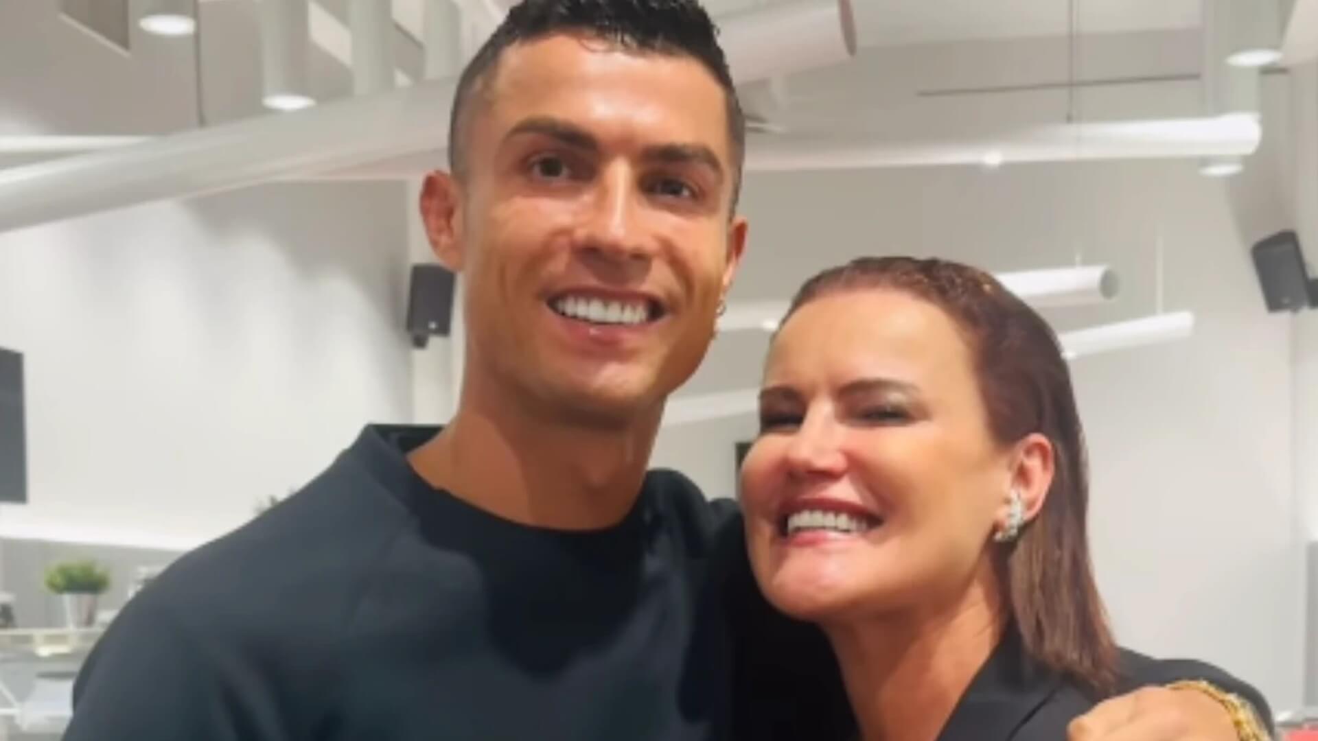 Elma Aveiro e Cristiano Ronaldo.