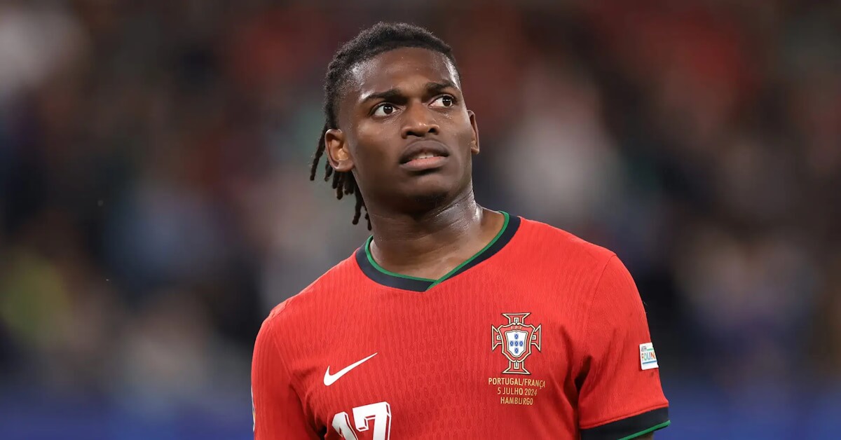 Rafael Leão jogador da Seleção Nacional e do AC Milan.