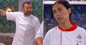 Ljubomir Stanisic e Sofia Ribeiro voltam a discutir no Hell's Kitchen Famosos.