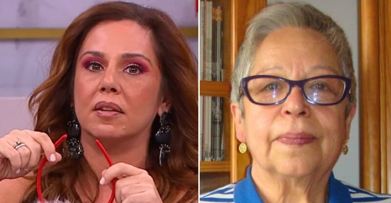 Sara Norte, comentadora do "Passadeira Vermelha", e Maria Vieira, ex-atriz.